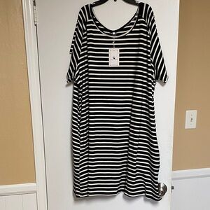 Alaster Women’s Casual Summer T Shirt Dress With Pockets